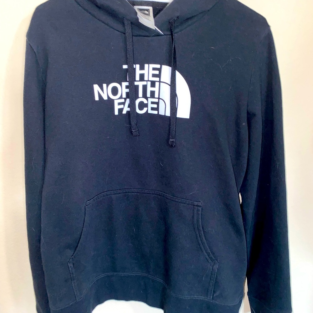 {NORTH FACE} Large Black and White Hoodie